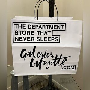 Galeries Lafayette White Shopping Bag 🇫🇷